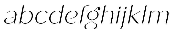 Roden Thin Italic Font LOWERCASE