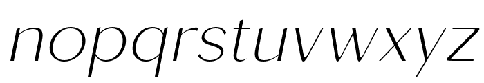 Roden Thin Italic Font LOWERCASE