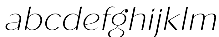 Roden-ThinItalic Font LOWERCASE