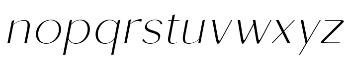 Roden-ThinItalic Font LOWERCASE