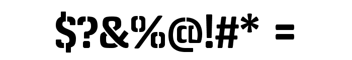 Rodian Serif Stencil Bold Font OTHER CHARS