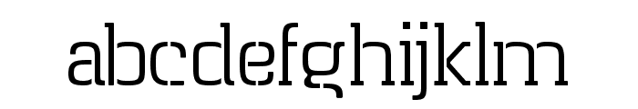 Rodian Serif Stencil Light Font LOWERCASE