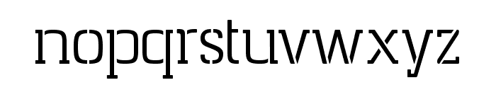 Rodian Serif Stencil Light Font LOWERCASE