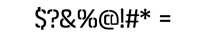 Rodian Serif Stencil Font OTHER CHARS