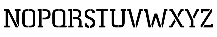 Rodian Serif Stencil Font UPPERCASE