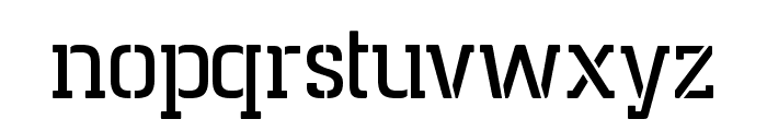 Rodian Serif Stencil Font LOWERCASE