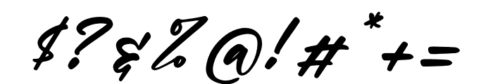 Roesita Italic Font OTHER CHARS