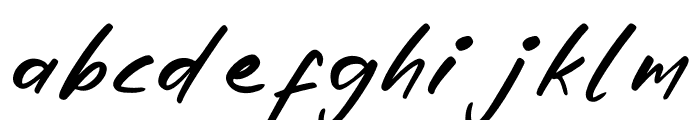 Roesita Italic Font LOWERCASE