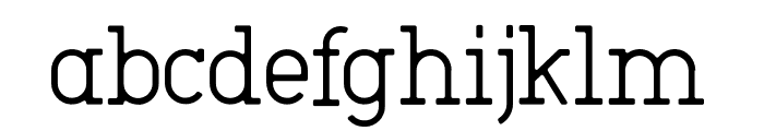 Roger Serif Light Font LOWERCASE