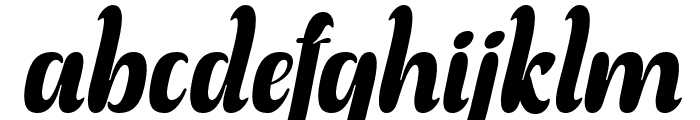 Rogithan Italic Font LOWERCASE