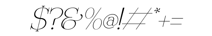 Rogue Alegra Italic Font OTHER CHARS