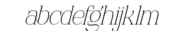 Rogue Alegra Italic Font LOWERCASE