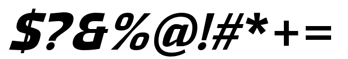 Rogy SemiBold Italic Font OTHER CHARS