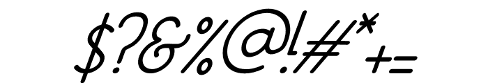 Rokitt Italic Font OTHER CHARS