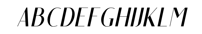 Roku-Italic Font LOWERCASE