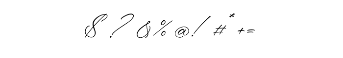 Rokuna Alenthush Script Font OTHER CHARS