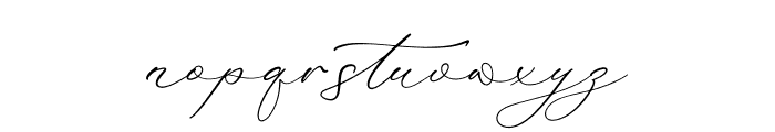 Rokuna Alenthush Script Font LOWERCASE