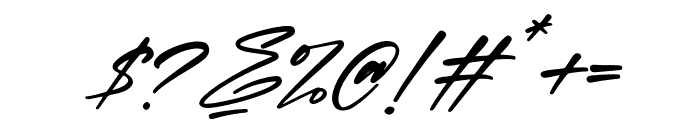 Rolingone Italic Font OTHER CHARS