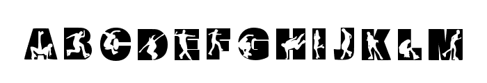 Roller Skating Font Regular Font UPPERCASE