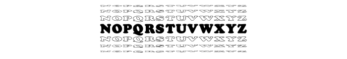 Roller Stacked Font UPPERCASE
