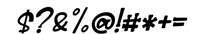 Rollery Coasther Italic Font OTHER CHARS