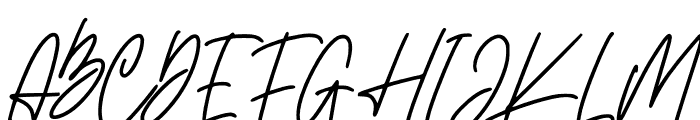 Rolling Signature Font UPPERCASE