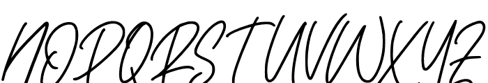 Rolling Signature Font UPPERCASE