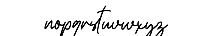 Rolling Signature Font LOWERCASE