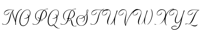 Roman Pride Script Regular Font UPPERCASE