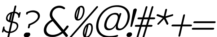 Romans Line Italic Font OTHER CHARS