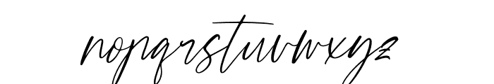 Romantic Essentials Italic Font LOWERCASE
