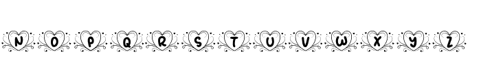 Romantic Monogram Font LOWERCASE