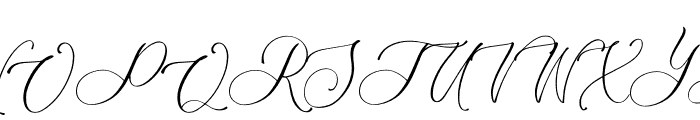 Romantic Rossie Font UPPERCASE