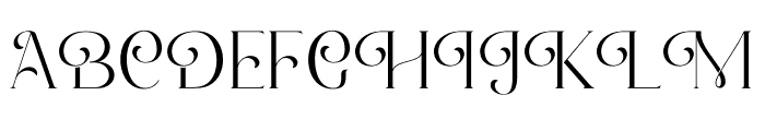 Romantic Serif Font UPPERCASE