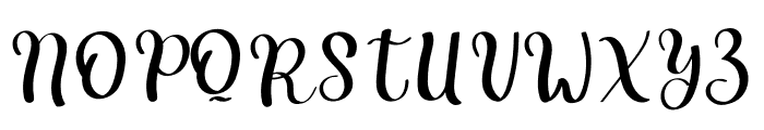 Romantic Signature Font UPPERCASE