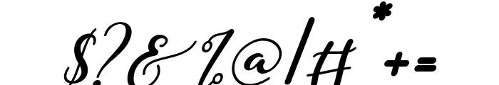 Romantic Spring Italic Font OTHER CHARS