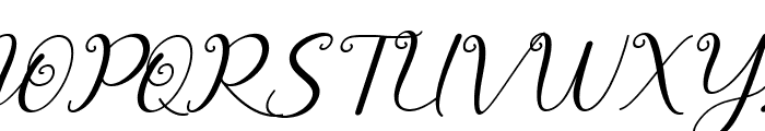 Romantic Spring Italic Font UPPERCASE