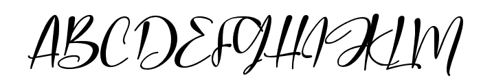 RomanticBlossom-Italic Font UPPERCASE