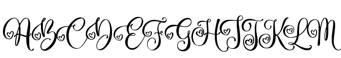 RomanticHeart-Regular Font UPPERCASE
