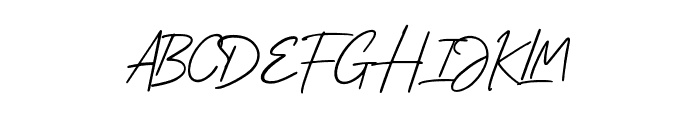 Romantica Signature Regular Font UPPERCASE