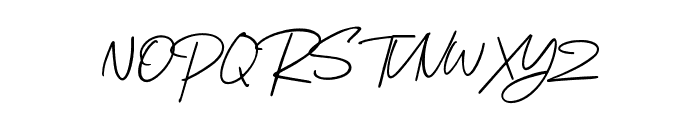 Romantica Signature Regular Font UPPERCASE