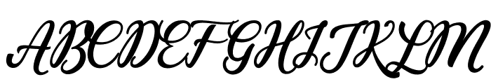 Romantina Script Font UPPERCASE