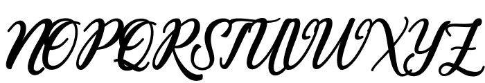 Romantina Script Font UPPERCASE