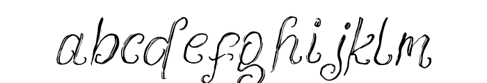 Romantyc Goblins Italic Font LOWERCASE