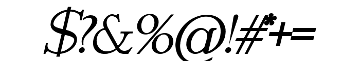 Romany Serif Bold Italic Font OTHER CHARS