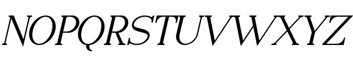 Romany Serif Bold Italic Font UPPERCASE