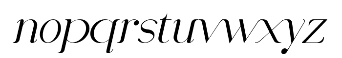 Romany Serif Italic Font LOWERCASE