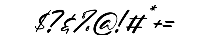 Romario Smithra Italic Font OTHER CHARS