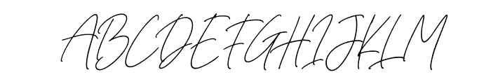 Romatine Signature Italic Font UPPERCASE