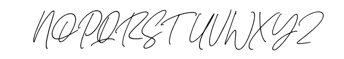 Romatine Signature Italic Font UPPERCASE